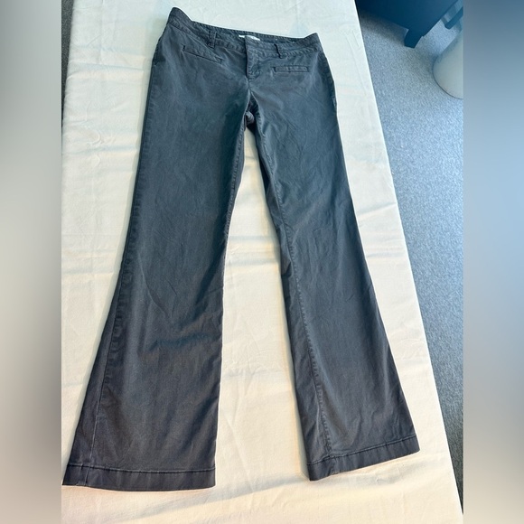 Loft Marisa Gray Stonewashed Style Cotton Blend Trousers Size 4 - Picture 9 of 11